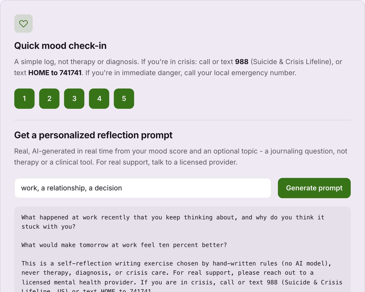 Quick mood check-in on talkingmind.cc